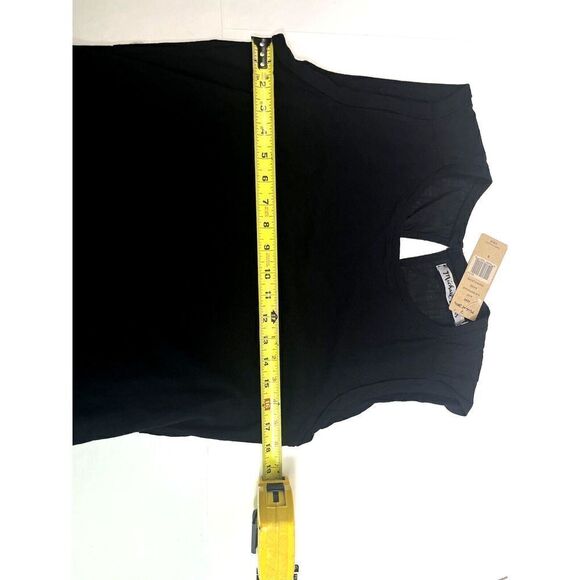 Michael Stars Small Dress Black Slub Jersey Sleeveless New Minimal Capsule - Picture 11 of 13